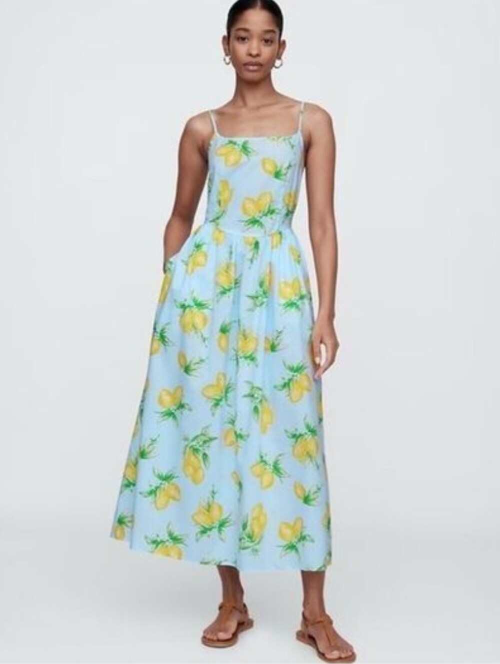{Gap} Women's Dipped Waist Midi Dress - SIZE MEDIUM